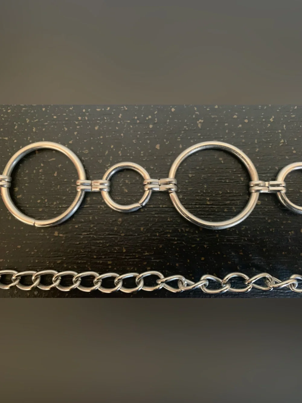 Vintage Silver  Circle Link Belt - Women